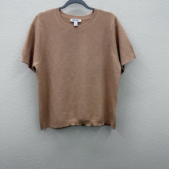 Nine West Knit Short Sleeve Pullover Sweater Shirt Top Womens size XL - Picture 1 of 9